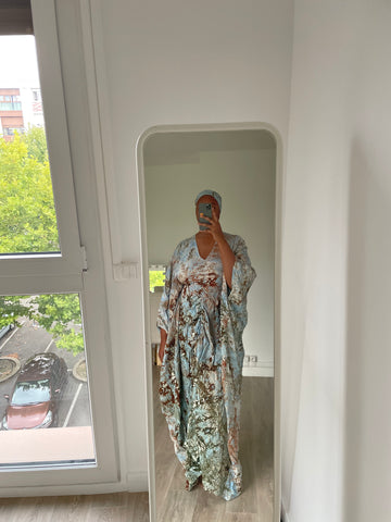 Robe de maison - bleu clair