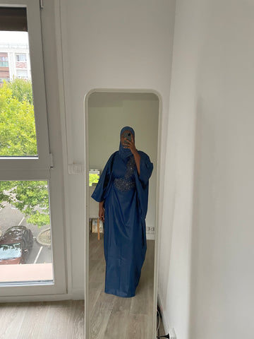 Robe boubou - bleu