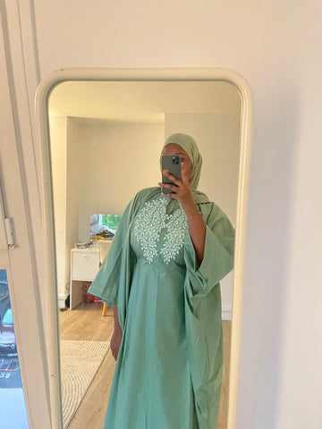 Robe boubou Fatou - Vert