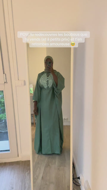 Robe boubou Fatou - Vert