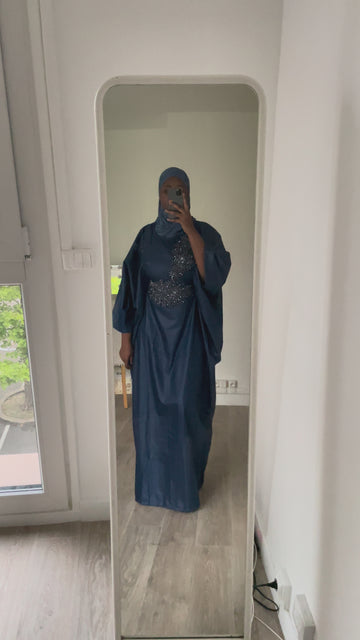 Robe boubou - bleu